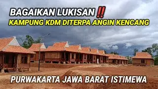 GAWAT ‼️ KAMPUNG KDM PURWAKARTA DITERPA ANGIN KENCANG DAN AWAN HITAM