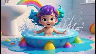 Splish, Splash, A Rainbow Bath | Color Song for Kids | Fun Nursery Rhymes and Baby Songs