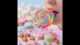 ASMR Mukbang Sweets 🍭먹방 | Eating Candy, Marshmallows, Macarons & Caramel | Crunchy & Squishy