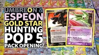UMBREON & ESPEON GOLD STAR HUNTING! | Opening 20 POP 5 Packs of Pokemon Cards!