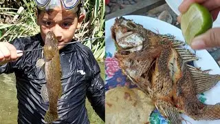 Pesca con chinchorro y cocina de mojarras, guabinas y cangrejos de rio/#129