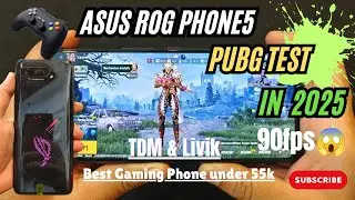 Asus ROG phone5 PUBG/BGMI Test in 2025 | Battery & Graphics Test | 90fps | Price | Best Gaming Phone
