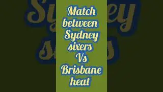 Sydney sixers Vs Brisbane heat  match prediction in big bash league on 2/2/2023 #shorts