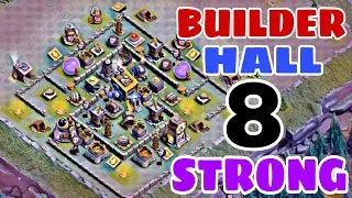 STRONG BUILDER HALL 8 BASE LAYOUT w/PROOF | BH8 BEST DEFENSE BASE 2018 | Clash of Clans