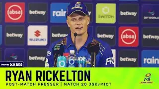 Ryan Rickelton, MI Cape Town | JSKvMICT Post-match presser | Betway SA20