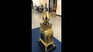 Lot 1046 - A Chinese export French-style automaton clock