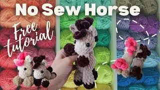 How to make an adorable NO-SEW crochet horse