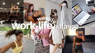 work-life balance (weekly)  mi trabajo, deporte, alimentación y mil planes