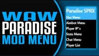 Waw SPRX Menu Showcase Best Waw MultiPlayer SPRX? [CFW PS3]