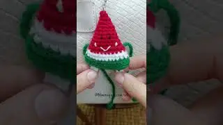 Crochet Watermelon Keychain🍉 | Comment for Order ❤️ #gift #crochet #viral #watermelon #tvk #biggboss