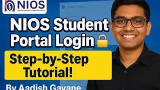 HOW TO LOGIN IN YOUR NIOS STUDENT PORTAL AFTER ADMISSION REGISTRATION | AADISH GAVANE A NIOS STUDENT