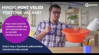 Mindig pont veled t&ouml;rt&eacute;nik valami? K&ouml;ss most Genertel lak&aacute;sbiztos&iacute;t&aacute;st!