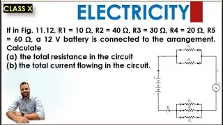 На рисунке R1 = 10 Ом, R2 = 40 Ом, R3 = 30 Ом, R4 = 20 Ом, R5 = 60 Ом, и подключена батарея 12 В...
