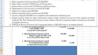 Cost Accounting Journal Entries (P2-43)