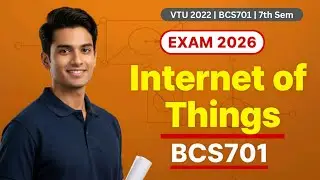 MOST IMPORTANT QUESTIONS OF INTERNET OF THINGS BCS701 VTU 7TH SEM 2026 #vtu #iot