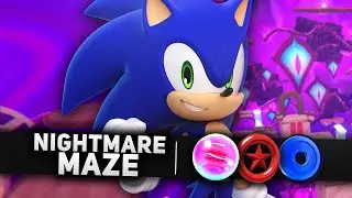 Sonic Dream Team - Nightmare Maze (Launch 100% Guide) (All Red Star Rings/Blue Coins)