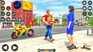 Pizza Bike Delivery Boy Simulator - Pizza Delivery Bike Games 3D #01 - Android Gameplay