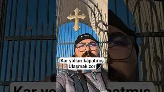 Kar Yağışı Manastıra Ulaşan Yolu Kapatmış Bizde Dağdan Kar &Uuml;st&uuml;nde Y&uuml;r&uuml;d&uuml;k