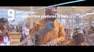 Italy with Prysmian: a world leader in optical fibers.