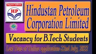 HP- Hindustan Petroleum Corporation Limited Vacancy 2022 #HP #Rapid Geo