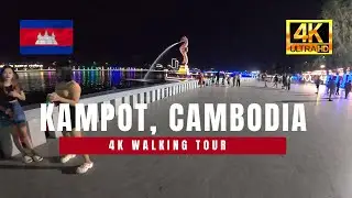 KAMPOT CAMBODIA River Walk 2025 🇰🇭 The New Singapore? | 4K Walking Tour