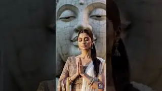 Contemplative Prayer of a Yogini 🧘&zwj;♂️ | Inner Calm Revealed 🌄 #YogiWisdom #MeditationJourney #OM