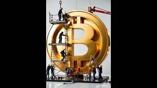 Miniature Workers Building a Giant Golden Bitcoin Epic Studio Photography#short #shorts #shortsvideo