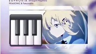 【Piano】PIKASONIC & Tatsunoshin - Euphoria(feat.Tsugumi Nagahara)【ピアノ】
