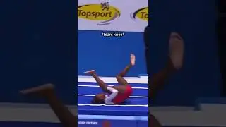 Her second Vault got a 0 because she was too injured to perform😢 #gymnastics #vault #judge #sports