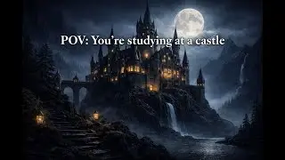 POV Your studying at Hogwarts I Dark Fantasy Study Music 🏰📚 | Studying in a Castle at Night