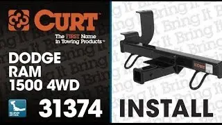 Trailer Hitch Install: CURT 31374 for Dodge Ram 1500 4WD