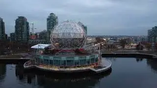 Vuelo de Dron sobre Science World y BC Place #vancouver #drone #djimini4k #bcplace #dron