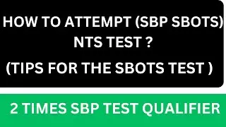 sbots paper attempting tips || sbp test preparation#sbots #sbp