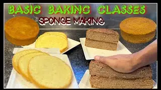 Basic Baking Classes || chocolate sponge and vanilla sponge Making || free Baking class by Mrchefu