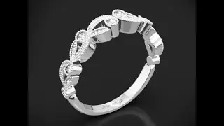 Simon G TR473 Duchess Diamond Wedding Ring