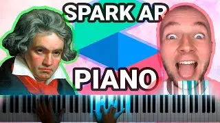 Piano Play для Instagram. Урок Spark AR Studio как сделать эффект. 2D Stack, Head Rotation, Sounds.
