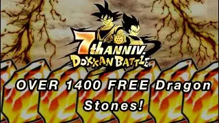 GET OVER 1400 FREE Dragon Stones during 7 Year Anniversary on GLOBAL DragonBall Z Dokkan battle