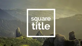 After Effects Tutorial | Square Title