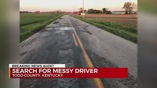Search for messy driver in Todd County, Kentucky