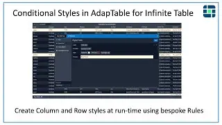 Creating Conditional Styles in AdapTable for Infinite Table