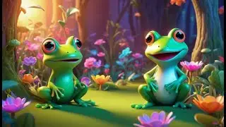 Seven Silly Frogs Play Hide and Seek | Fun Kids Song | Nursery Rhymes and Baby Songs