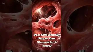 The Gum in Your Stomach EXPOSED😱 #shorts #satisfying #swallowinggum #gummyth #digestionsystem #human