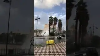 Alghero, forte vento di burrasca