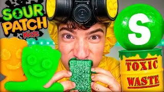 Comida agria gigante extrema + ASMR
