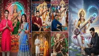 jai maa sarswati google gemini prompt.saraswati puja gemini photo editing sarswati puja google Gemin