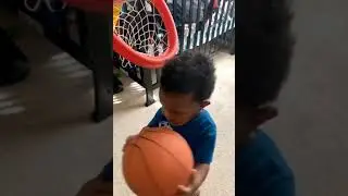 How A 1 Year Old Play Basketball Vs 13 Year Old!