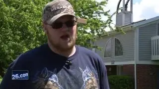 Man runs back into burning apartment building to save people, pets