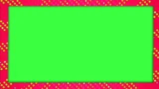 Animated loop border frame green screen animation effect HD video