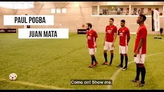Funny Shoot Out Challenge -  Paul Pogba, Juan Mata, Marcus Rashford & Chris Smalling