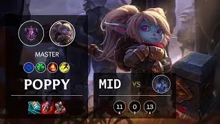 Poppy Mid vs Sylas - EUW Master Patch 11.9